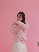 Fur Knit Hoodie - MAISON MARBLE