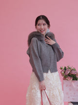 Fur Knit Hoodie - MAISON MARBLE