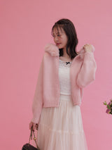 Fur Knit Hoodie - MAISON MARBLE