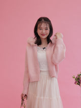 Fur Knit Hoodie - MAISON MARBLE