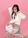 Fur Knit Hoodie - MAISON MARBLE