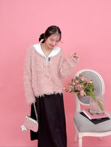 Fuwa Fuwa Sheep Cardigan - MAISON MARBLE