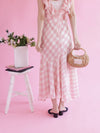 Gingham Frill Dress - MAISON MARBLE