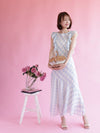 Gingham Frill Dress - MAISON MARBLE