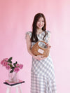 Gingham Frill Dress - MAISON MARBLE