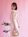 Gingham Frill Dress - MAISON MARBLE