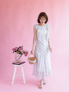 Gingham Frill Dress - MAISON MARBLE