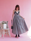 Gingham Long Dress - MAISON MARBLE