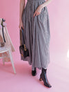 Gingham Long Dress - MAISON MARBLE