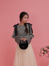 Gingham Ribbon Long Tops - MAISON MARBLE