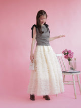 Gingham Ribbon Tops - MAISON MARBLE