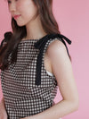Gingham Ribbon Tops - MAISON MARBLE