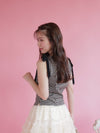 Gingham Ribbon Tops - MAISON MARBLE