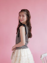 Gingham Ribbon Tops - MAISON MARBLE
