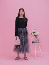 Gingham Tulle Skirt - MAISON MARBLE