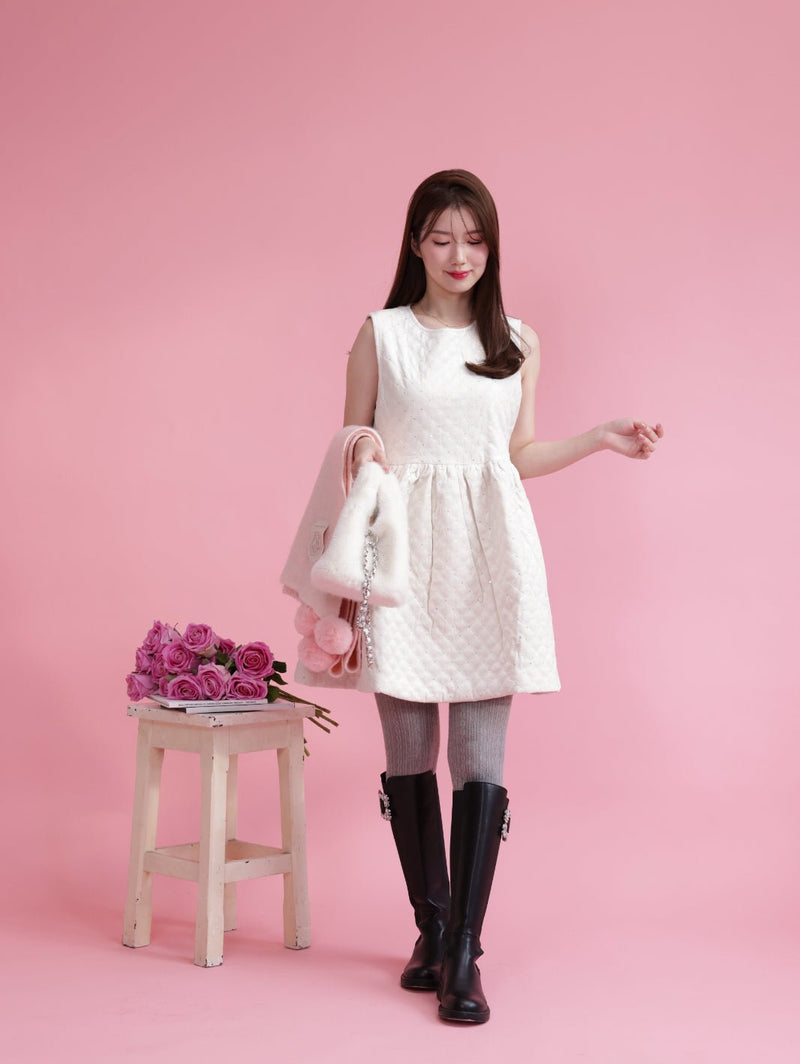 Glitter Velour Dress - MAISON MARBLE