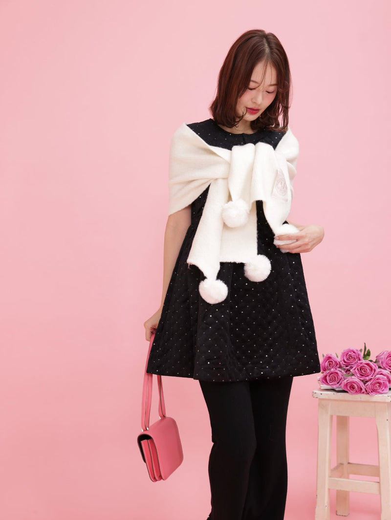 Glitter Velour Dress - MAISON MARBLE