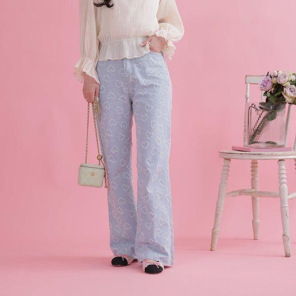 メゾンマーブル　maison marble Heart Denim Pants 再販】Heart Denim Pants – MAISON MARBLE