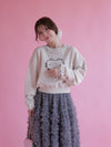 Heart Frill Sweater - MAISON MARBLE