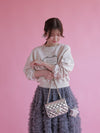Heart Frill Sweater - MAISON MARBLE