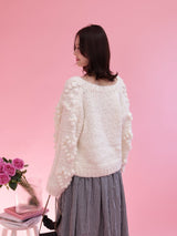 Heart Pon Pon Cardigan - MAISON MARBLE