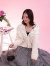 Heart Pon Pon Cardigan - MAISON MARBLE