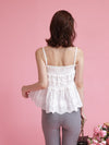 Hem Lace Flair Cami - MAISON MARBLE