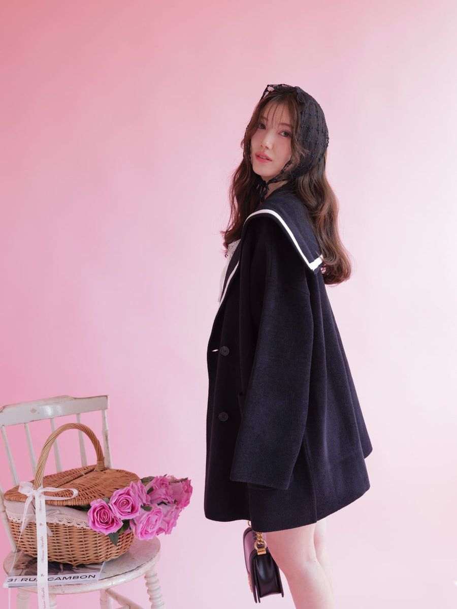 新品,未使用 MAISON MARBLE セーラーガウン 在庫調整】Initial Sailor