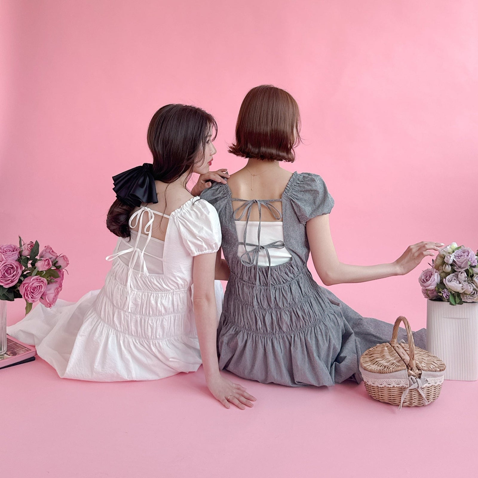 再販】Isabelle Puff Dress – MAISON MARBLE