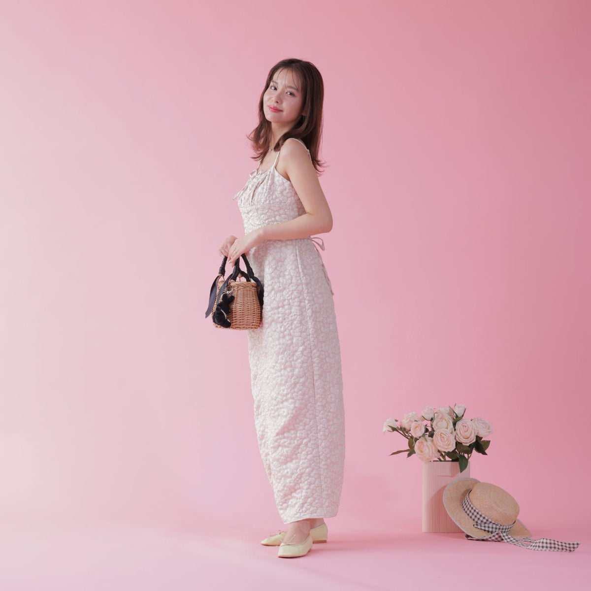 ワンピース maison marble Jacquard Cami Dress Jacquard Cami Dress – MAISON MARBLE