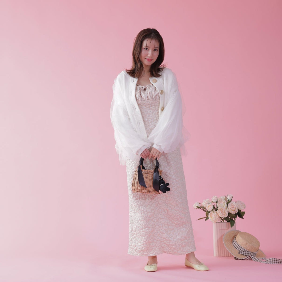 Jacquard Cami Dress – MAISON MARBLE