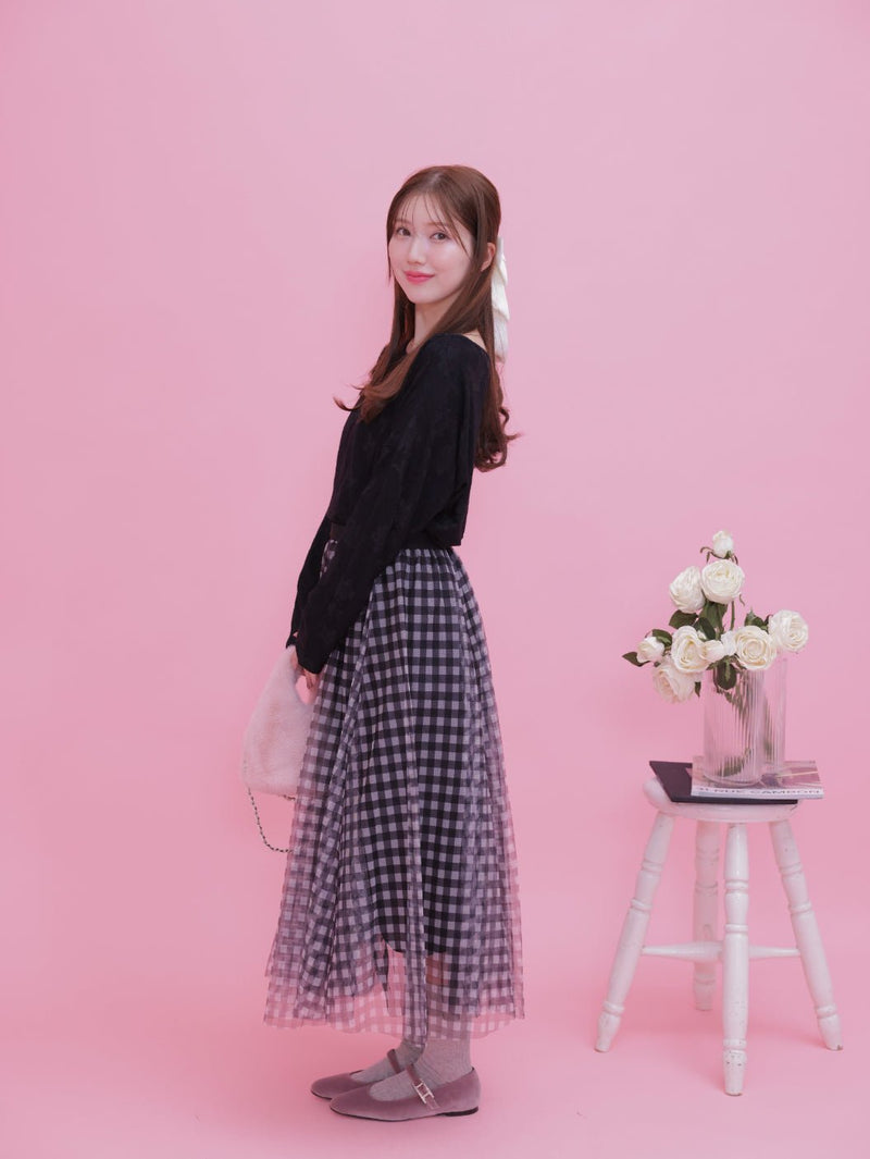 Jacquard Dolman Tops - MAISON MARBLE