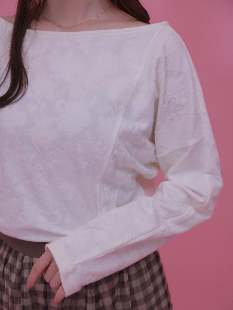 Jacquard Dolman Tops - MAISON MARBLE