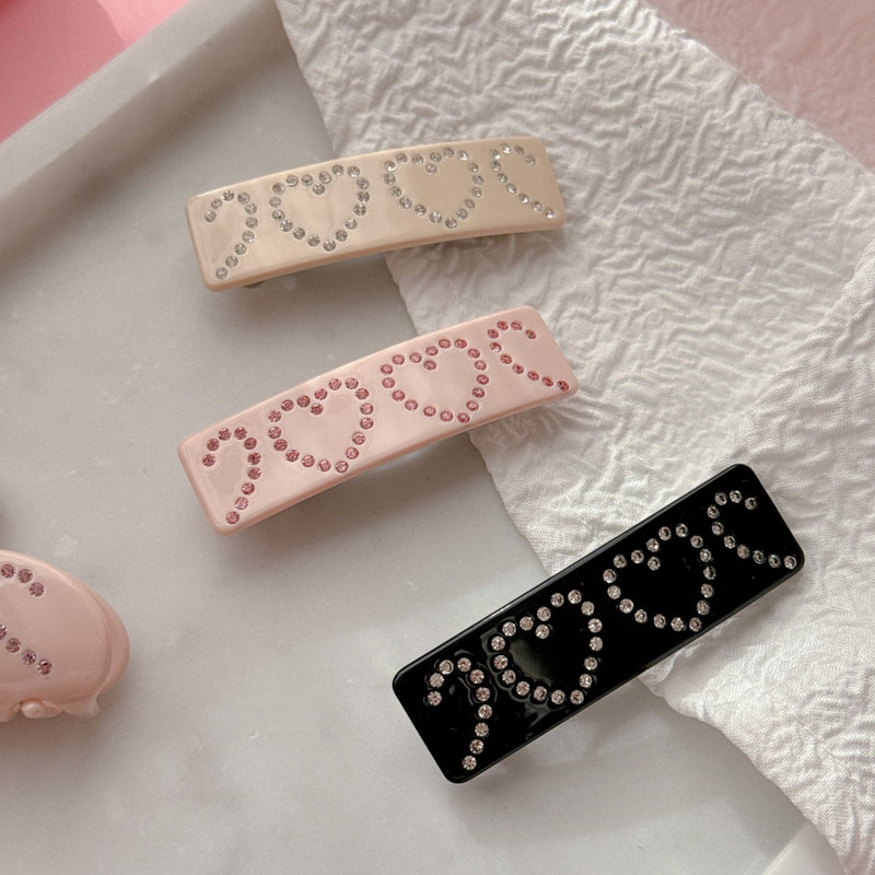 Kirakira Heart Barrette - MAISON MARBLE