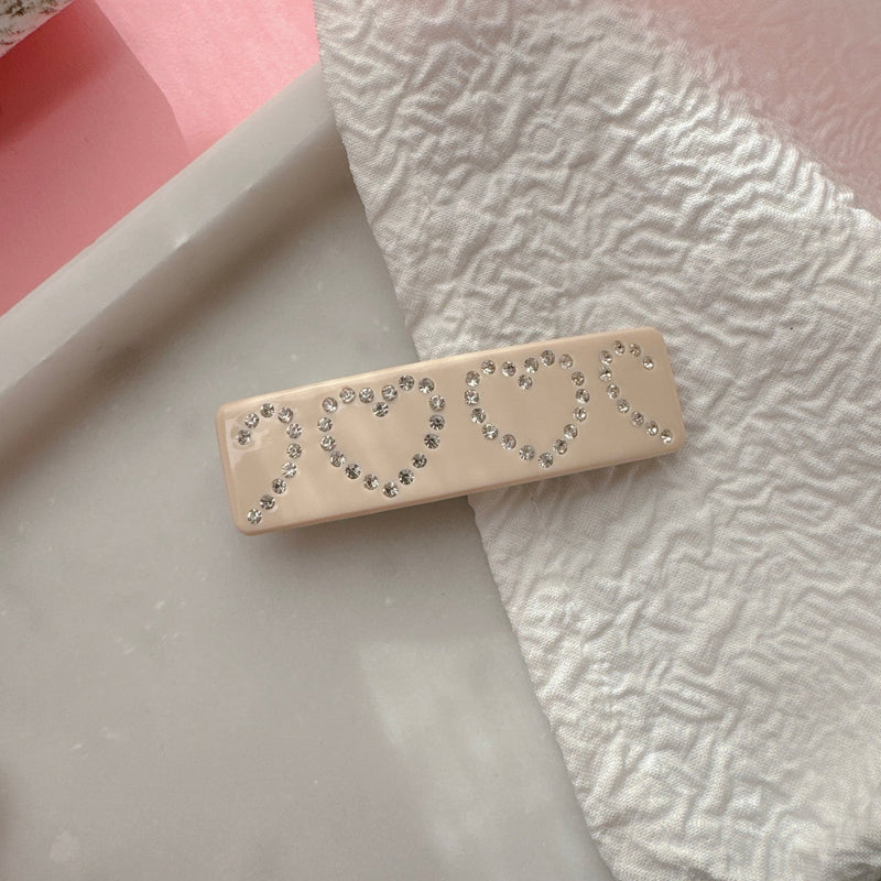 Kirakira Heart Barrette - MAISON MARBLE