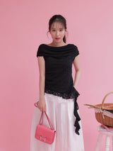 Lace Frill Tops - MAISON MARBLE
