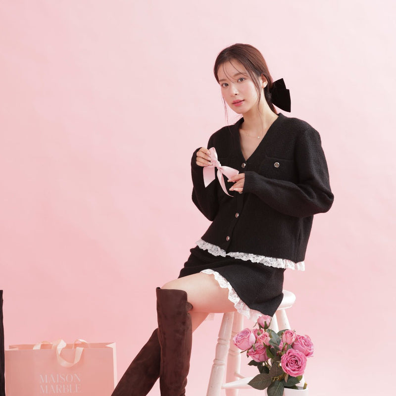 Lace Knit Set Up - MAISON MARBLE