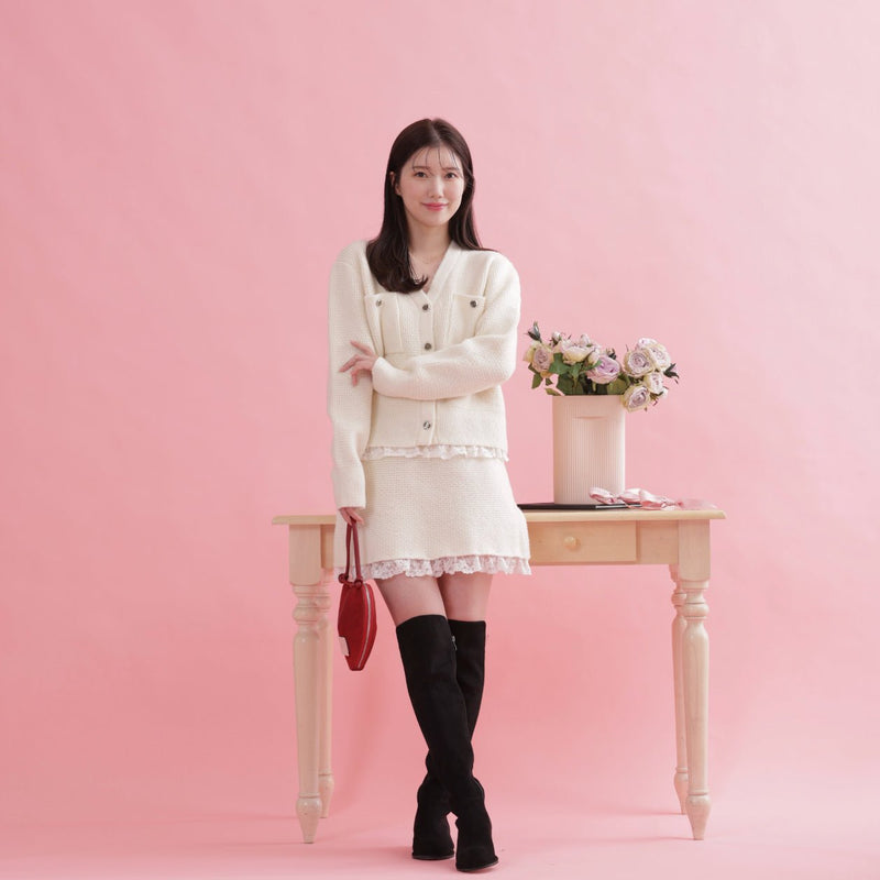 Lace Knit Set Up - MAISON MARBLE