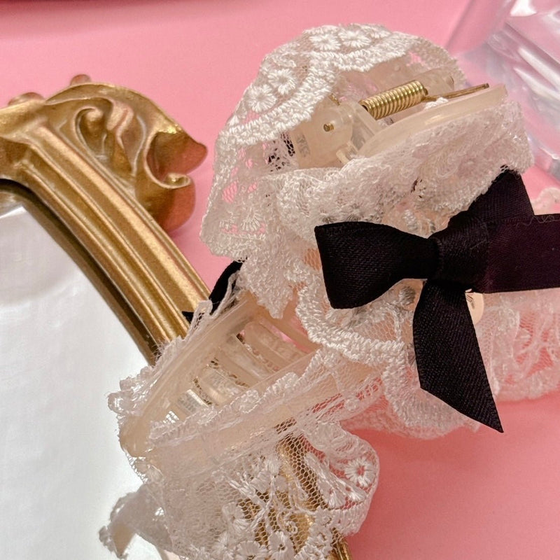 Lace Ribbon Clip - MAISON MARBLE