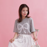 Lace Ribbon Tee - MAISON MARBLE