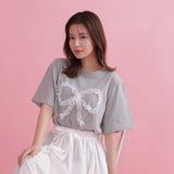 Lace Ribbon Tee - MAISON MARBLE