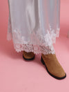 Lace Satin Skirt - MAISON MARBLE