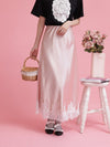 Lace Satin Skirt - MAISON MARBLE