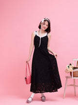 Lace Sheer Dress - MAISON MARBLE