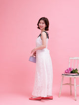Lace Sheer Dress - MAISON MARBLE