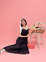 Lace Sheer Dress - MAISON MARBLE