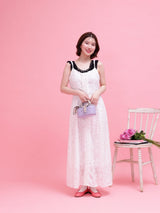 Lace Sheer Dress - MAISON MARBLE