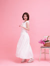 Lace Shoulder Dress - MAISON MARBLE