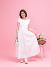 Lace Shoulder Dress - MAISON MARBLE
