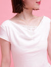 Lace Shoulder Dress - MAISON MARBLE